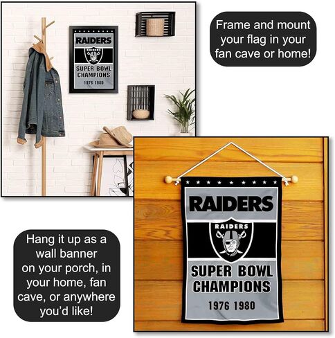 لاس فيجاس رايدرز 2 Time Super Bowl Champions Double -Side Garden Flag in Kuwait