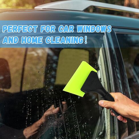 6 PCS Small Squeegee 5 Int Window Tint Silicone Squeegee Cleaning with Non Slip Handle Wiper Window Thinting Toins for Car Glass Mirror Bathour Auto (6 Colors) in Saudi Arabia