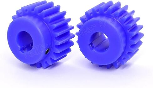 1pc Blue Nylon Spur Gear 2M 12 13 15 16 17 18 20 22 23 24 25 26 28 30 Teeth 2 Module Plastic Motor Gear with Step Bore 8-25mm(15mm (Keyway 5mm),17 Teeth) in Saudi Arabia