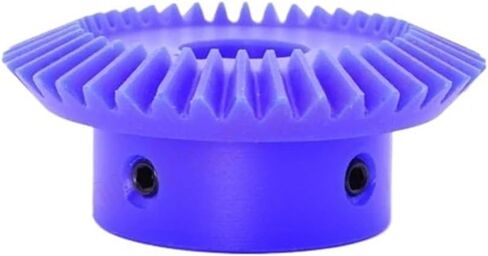 1pc 1: 2 1M نايلون ترس باسر 15 30 20 40 تجويف الأسنان 5 6 8 10 12mm 1 معامل ترس 90 درجة بزاوية التروس البلاستيكية (40 أسنان (تجويف 10 مم)) in Kuwait