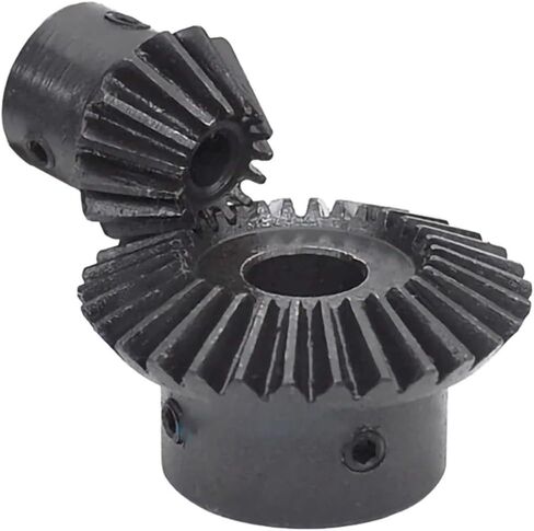 1pcs 1: 2 التروس المبللة 45# الصلب 1.5m 15 أسنان 30 أسنان تجويف 5/6/8/10/12/12/15 مم 90 درجة حرارة زاوية الصلب (6 مم ، 15 أسنان) in Kuwait