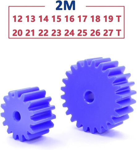 1PC 12T-27T 2M NYLON NYLON GEAR 12 13 14 15 16 17 18 19 20 21 22 23 24 25 27 27 تروس أسطواني مسطحة الأسنان (27 أسنان (OD 58 ملم)) in Saudi Arabia