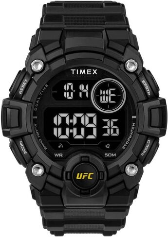 Timex UFC Men's Rematch 50mm Watch - Black Strap Digital Dial Black Case in Kuwait