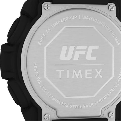 Timex UFC Men's Rematch 50mm Watch - Black Strap Digital Dial Black Case in Kuwait
