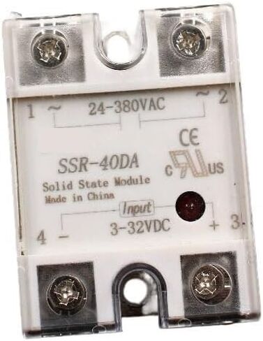 1 PC SSR-40DA وحدة ترحيل الحالة الصلبة SSR-40 DA 40A جودة + 1 PC M/W نوع الحرارة in Saudi Arabia
