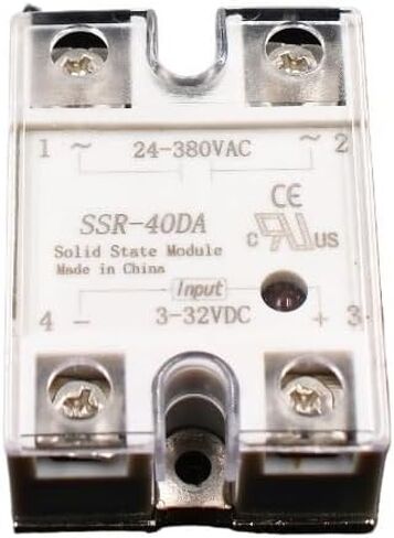 1 PC SSR-40DA وحدة ترحيل الحالة الصلبة SSR-40 DA 40A جودة + 1 PC M/W نوع الحرارة in Saudi Arabia