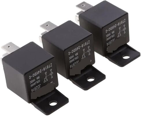 3 Pieces Heavy Duty 24V 80AMP Auto Car Van Boat Electronic 5 Pin SPST Relays in Saudi Arabia