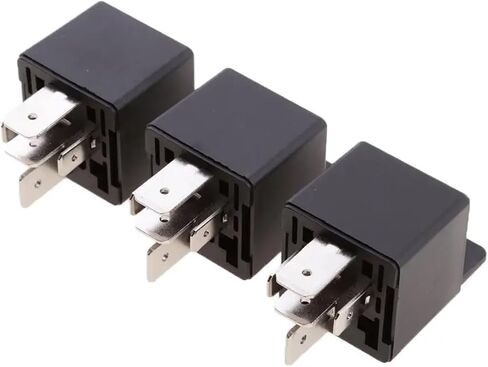 3 Pieces Heavy Duty 24V 80AMP Auto Car Van Boat Electronic 5 Pin SPST Relays in Saudi Arabia