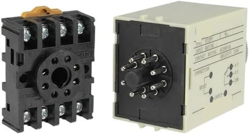 ST3PF ST3 Time Relay DC12V DC24V AC110V AC220V Power Off Delay Timer Time Relay with Base Socket 8Pin 5S 10S 30S 60S 3 Meter 10M(Other Specifications) in Saudi Arabia