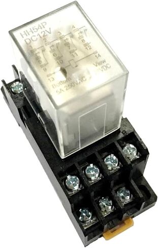 12VDC Coil 4PDT الغرض العام ترحيل الترحيل المتوسط ​​مع قاعدة المقبس in Saudi Arabia