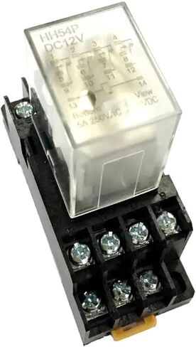 12VDC Coil 4PDT الغرض العام ترحيل الترحيل المتوسط ​​مع قاعدة المقبس in Saudi Arabia