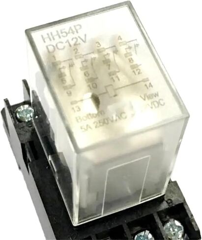 12VDC Coil 4PDT الغرض العام ترحيل الترحيل المتوسط ​​مع قاعدة المقبس in Saudi Arabia