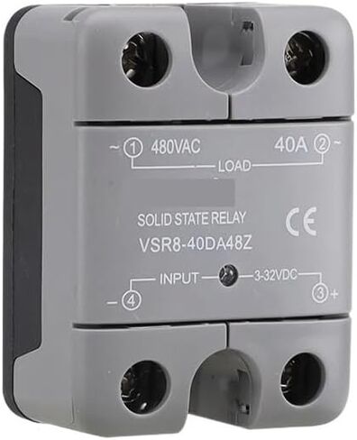 VSR8 Single Phase SSR Zero Crossing Type DC Control AC 10DA 25DA 40DA 60DA 80DA 100DA 120DA Real 24-480V Output(SSR-100DA) in Saudi Arabia
