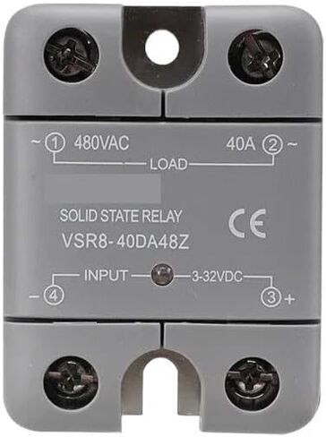 VSR8 Single Phase SSR Zero Crossing Type DC Control AC 10DA 25DA 40DA 60DA 80DA 100DA 120DA Real 24-480V Output(SSR-100DA) in Saudi Arabia
