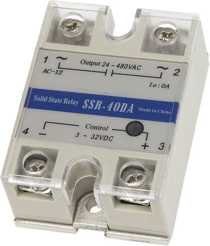 SSR-10DA SSR-25DA SSR-40DA SSR-60DA SSR-80DA SSR-100DA المرحلة الفردية DC إلى AC 10A 25A 40A 60A 80A 480V SSR Solid Relay (SSR-25DA) in Saudi Arabia
