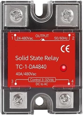10A 25A 40A 60A 100A Solid State Relay SSR DA المرحلة الواحدة DC CONTROL CONFT AC Heaf Cont 3-32VDC Control SSR-10DA 25DA SSR-40DA (80DA) in Saudi Arabia