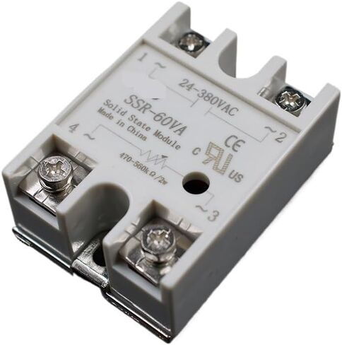 1PCS وحدة ترحيل الحالة الصلبة SSR-60VA 60A 500K أوم إلى 24-380V AC SSR 60VA منظم المقاومة in Saudi Arabia
