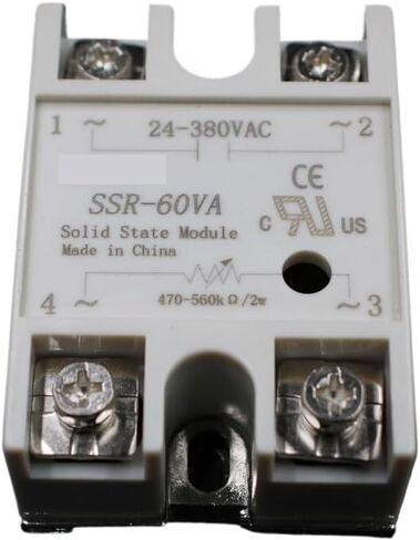 1PCS وحدة ترحيل الحالة الصلبة SSR-60VA 60A 500K أوم إلى 24-380V AC SSR 60VA منظم المقاومة in Saudi Arabia