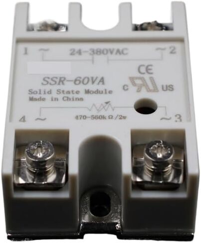 1PCS وحدة ترحيل الحالة الصلبة SSR-60VA 60A 500K أوم إلى 24-380V AC SSR 60VA منظم المقاومة in Saudi Arabia
