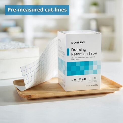 شريط الاحتفاظ بخلع الملابس McKesson ، إرشادات غير سليدية ، شبكات ، 4 في × 10 ياردة ، لفة 1 in Saudi Arabia