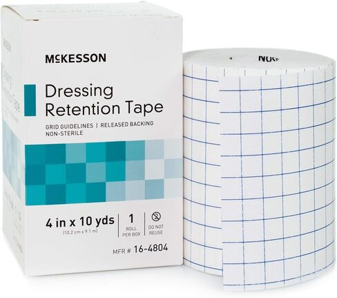 شريط الاحتفاظ بخلع الملابس McKesson ، إرشادات غير سليدية ، شبكات ، 4 في × 10 ياردة ، لفة 1 in Saudi Arabia