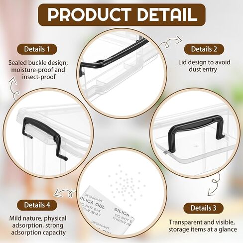 1 Pcs Filament Storage Box for 3D Printer 15 x 11 x 9 Inches Filament Storage Container Bin Dryer Box with Reusable Desiccants Total 10 Ounce in Kuwait