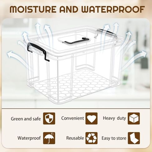 1 Pcs Filament Storage Box for 3D Printer 15 x 11 x 9 Inches Filament Storage Container Bin Dryer Box with Reusable Desiccants Total 10 Ounce in Kuwait