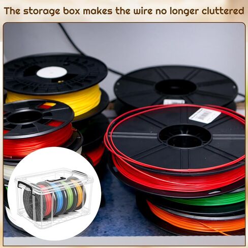 1 Pcs Filament Storage Box for 3D Printer 15 x 11 x 9 Inches Filament Storage Container Bin Dryer Box with Reusable Desiccants Total 10 Ounce in Kuwait