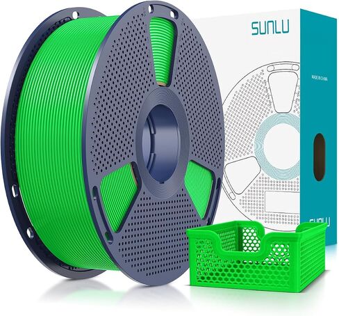 SUNLU Upgrade PLA+2.0 3D Printer Filament, High Speed PLA Plus Filament 1.75mm, 30mm/s - 600mm/s Print Range, Tougher and Stronger, Dimensional Accuracy +/-0.02mm, 1KG Spool(2.2lbs), Orange in Saudi Arabia