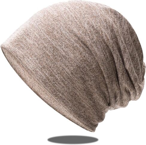 Slouchy-Beanie-Hat for Women-Men Soft Thin Elastic Lightweight Skull-Cap-Hip-Hop-Sleeping-Cap in Kuwait