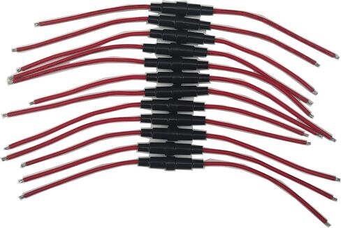Lattech 5x20mm Fuse Holder نوع المسمار مع 1015 18 سلك AWG (حزمة 12) in Saudi Arabia