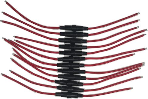 Lattech 5x20mm Fuse Holder نوع المسمار مع 1015 18 سلك AWG (حزمة 12) in Saudi Arabia