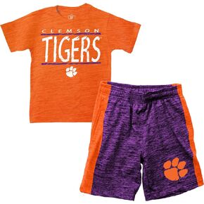 Wes and Willy Little Boys Sports Fan College Team Short and Shirt Set in Kuwait