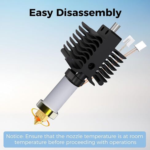 Creality Ender 5 Max Foutsles ، Printer 3D Printer Brass Hotend فوهة ، مجموعة فوهات راقية ، فوهة كتلة التدفئة الرسمية 5 Max ، لا تسد أي تسرب ، صلابة عالية (0.4 مم 5 مساءً) in Kuwait