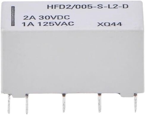 واحد أو 2pcs 12 فولت لفائف الإغلاق قابلة للتطبيق DPDT 30VDC 2A 1A 125VAC HFD2/005-S-L2-D REALY in Kuwait