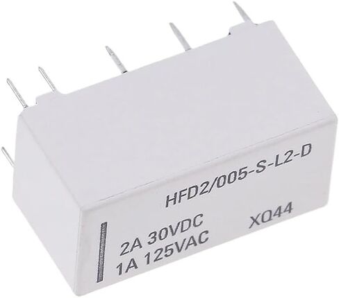 واحد أو 2pcs 12 فولت لفائف الإغلاق قابلة للتطبيق DPDT 30VDC 2A 1A 125VAC HFD2/005-S-L2-D REALY in Kuwait