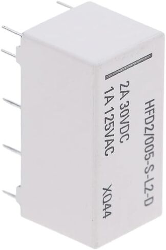 واحد أو 2pcs 12 فولت لفائف الإغلاق قابلة للتطبيق DPDT 30VDC 2A 1A 125VAC HFD2/005-S-L2-D REALY in Kuwait