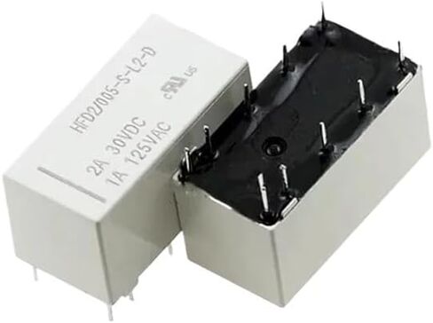 5 فولت لفائف الإغلاق قابلة للتشغيل DPDT 30VDC 2A 1A 125VAC HFD2/003-S-L2-D HFD2/005-S-L2-D HFD2/012-S-L2-D HFD2/024-S-L2-D (HFD2-012-S-L2-D 12V) in Kuwait