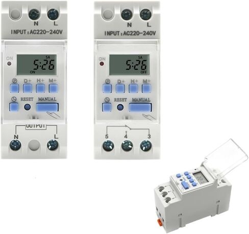 THC15A TYPE DIN RAIL 2 WIRE WIEDLY 7 DAYS DIGHTS DIGITMALITY TIME TIME RELAY TIMER CONTROL AC 220V 230V 12V 24V 48V 16A (15A ، 1NO 12V AC DC) in Saudi Arabia