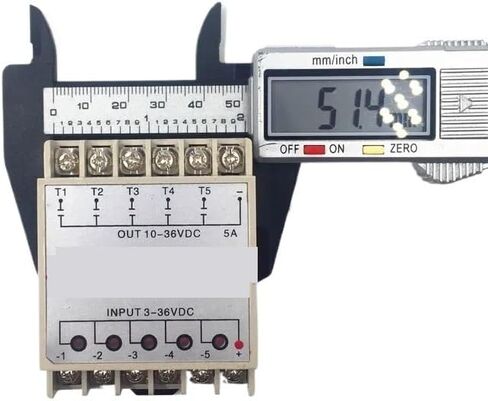 1pc 5ddg 5 Channel Din Rail SSR Quintuplicate خمسة مدخلات 3 ~ 32VDC الإخراج 5 ~ 36VDC مرحلة DC Solid Solid Module PLC in Saudi Arabia