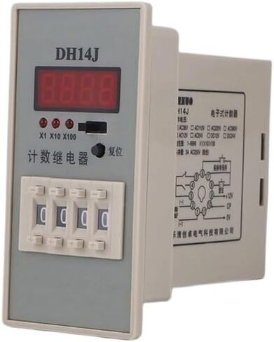 DH14J 24V 220V 380V 1NO 1NC 11PIN COUNTION COUNTER RELAY 1-9999 (X1/X10/X100) DIGITAL DISPLAY REACKENT 50/60Hz (380VAC) in Saudi Arabia