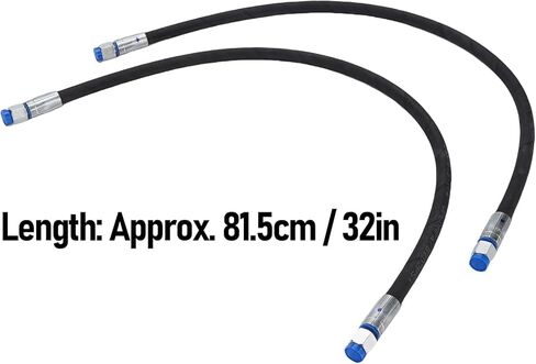 2PCS Excavator Diverter Valve Hoses M14 Interface 32in Length Throttle Valve Rubber Hose Optimized Hydraulic Functionality for Mini Excavators in Saudi Arabia