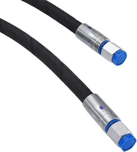 2PCS Excavator Diverter Valve Hoses M14 Interface 32in Length Throttle Valve Rubber Hose Optimized Hydraulic Functionality for Mini Excavators in Saudi Arabia