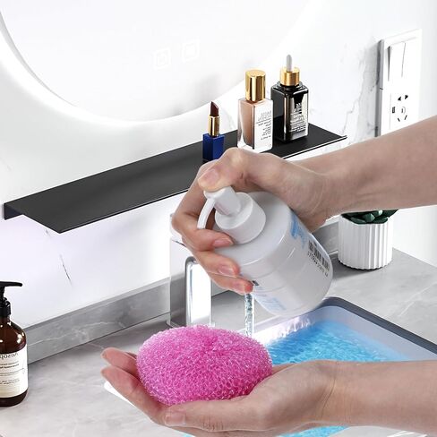 100 Pcs Plastic Scrubbers for Dishes, Round Pot Scrubbers for Kitchen Non Scratch Scouring Pads 3.35" Nylon Mesh Dish Scrubber Reusable Poly Mesh Scouring Dish Pads for Household Cleaning in Saudi Arabia