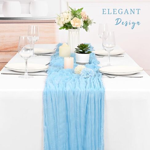 20 حزمة Terracotta Cheesecloth Table Runner Gauze 21.5 × 120inch نصف طاولة طاولة عداء بوهو Decor in Kuwait