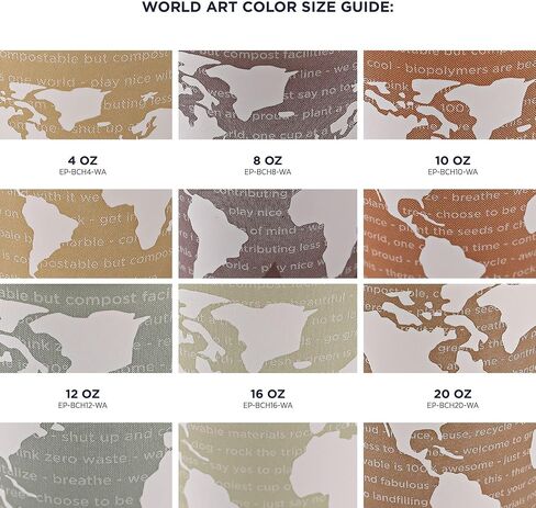 أكواب ساخنة قابلة للتكوين من ايكو برودكتس - 311.8 مل - حالة من 1000 - EP-BHC12-WA, 12 ounce in Kuwait