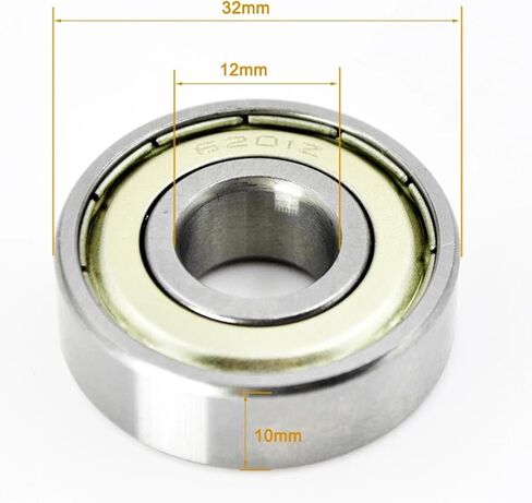 6204 6205 2Z ZZ 6202ZZ 6205ZZ Chrome Steel Deep Groove Ball Bearings 2Pcs(6202ZZ 15X35X11mm) in Saudi Arabia