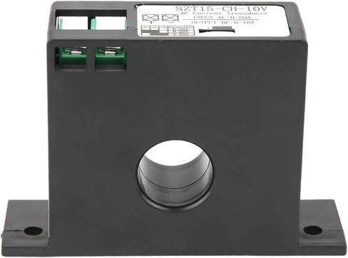 جهاز إرسال تيار تيار التيار المتردد ، محول المحول الحالي المتبادل AC 0‑50A إلى DC 0‑10V SZT15‑ - 10V مع ترحيل قطر ثقب. in Saudi Arabia