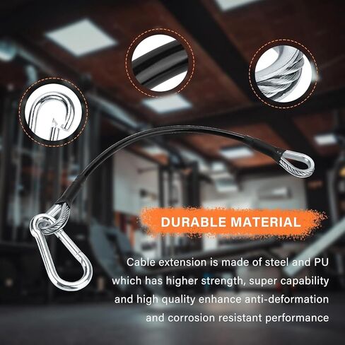 29 "تمديد كابل الجيم امتداد اللياقة البدنية مرفق الحبل متوافق مع Bowflex والمزيد من الملحقات الصالة الرياضية المنزلية ، لآلة امتدادات Lat/Tricep لأسفل و actensions in Kuwait