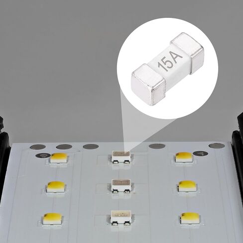 MECCANIXITY 50Pack 125V 1A Surface Mount Device Fuse, One Time Fast Acting Surface Mount 1808 Square Ceramic Fuses for LED Lighting Battery Devices Telecom System Over Current Protection in Saudi Arabia